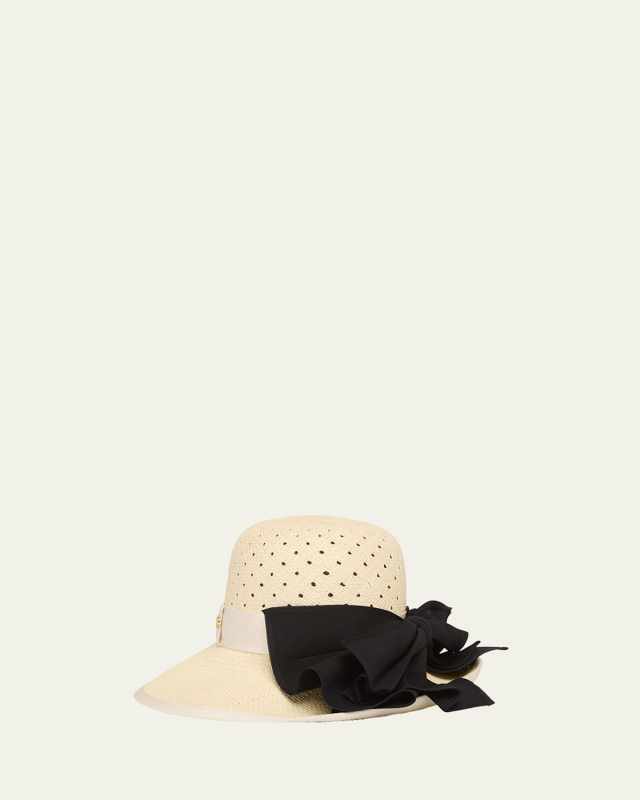 Large Brim Hat with Bow